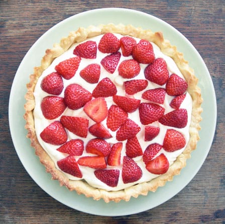 strawberry and marscapone tart