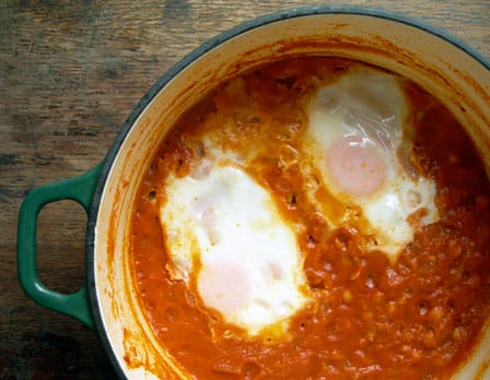 Eggs in a Spicy Chickpea Purgatory