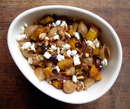 Roasted Squash with Whole Wheat Pasta