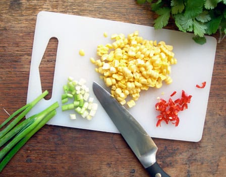 Scrambled Eggs with Fresh Corn