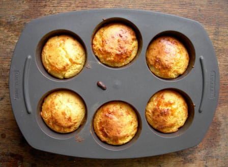 Romanescu-Cheese Soup and Cornmeal-Cheese Muffins