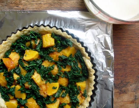 Squash and Kale Tart