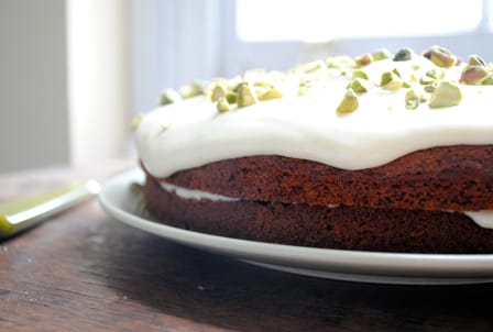 Coffee-Ginger-Pistachio Cake