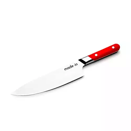 Made In Cookware - 8" Chef Knife France - Full Tang With Pomme Red Handle