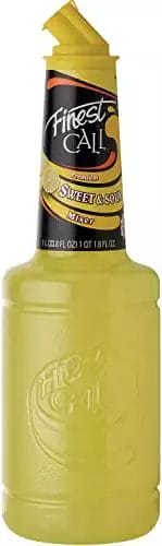 Finest Call Premium Sweet & Sour Drink Mix, 1 Liter Bottle (33.8 Fl Oz)