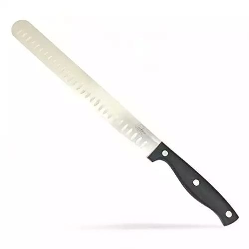 Professional Meat Cutting Knife - the Ultimate 100% Steel Slicing Knife - Slice Meat Like the Pros (10")