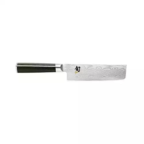 Shun Cutlery Classic Nakiri Knife 6.5", Ideal Chopping Knife for Vegetables and All-Purpose Chef Knife, Professional Nakiri Knife, Handcrafted Japanese Kitchen Knife