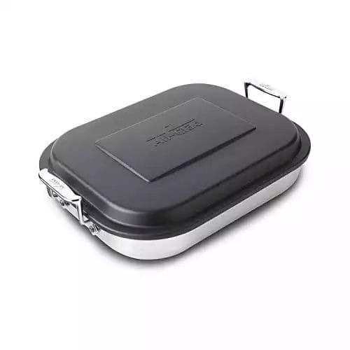 All-Clad E9019964 Stainless Steel Lasagna Pan Cookware, 15-Inches, Silver